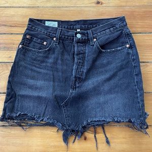 Black Denim Levi’s Skirt